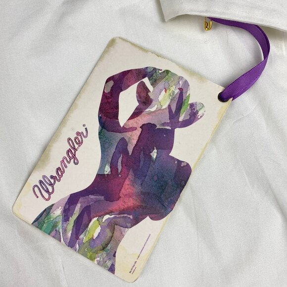 NWT NOS Wrangler Women's Embroidered Button Up Snap Shirt Size Medium - Picture 5 of 16